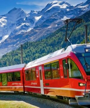 St. Moritz con il Trenino del Bernina